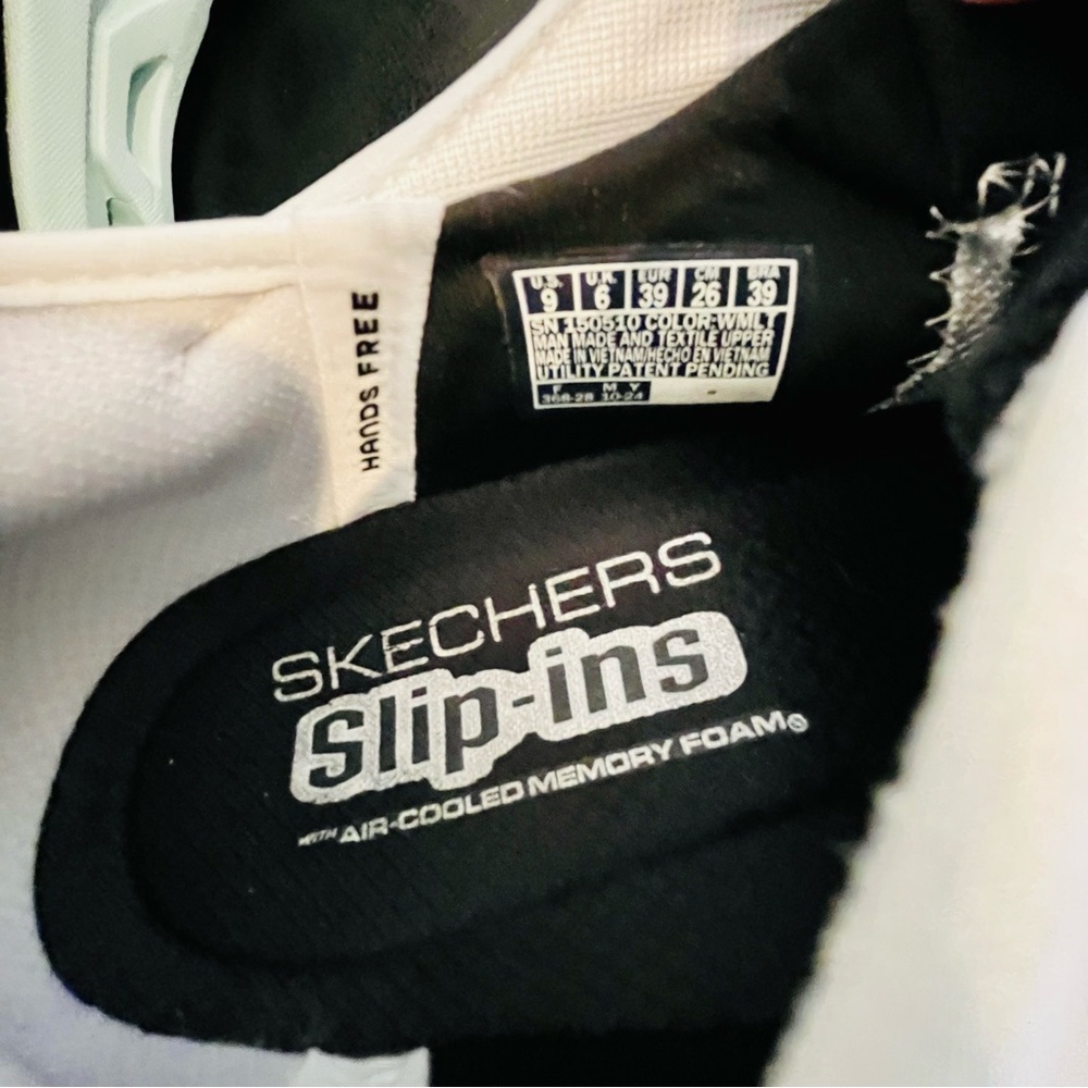 SKECHERS Glide-Step Atlus Relaxed Fit White Multi Sneaker W 9 Hands Free - Picture 8 of 8